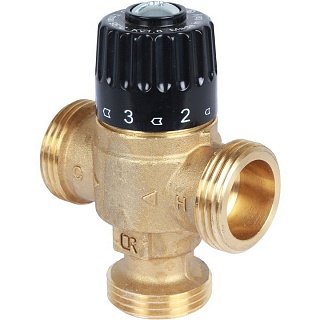 Термостатический смесительный клапан 1" STOUT НР 30-65°С 1,8 KV Артикул SVM-0125-186525